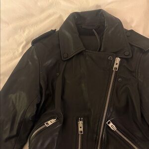 All Saints Balfern Biker Leather Jacket new with tags